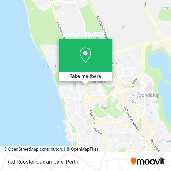 Red Rooster Currambine map