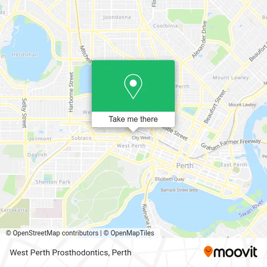 Mapa West Perth Prosthodontics