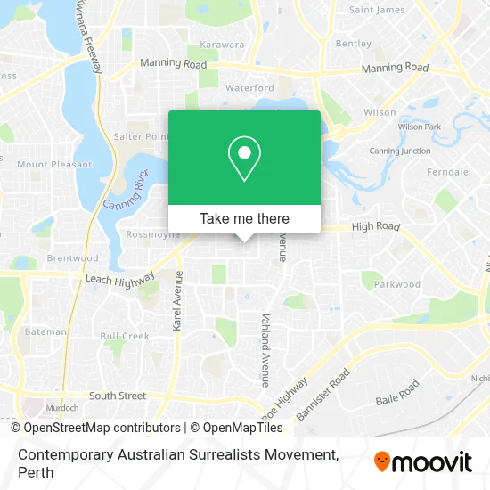 Mapa Contemporary Australian Surrealists Movement