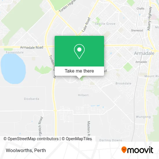 Mapa Woolworths