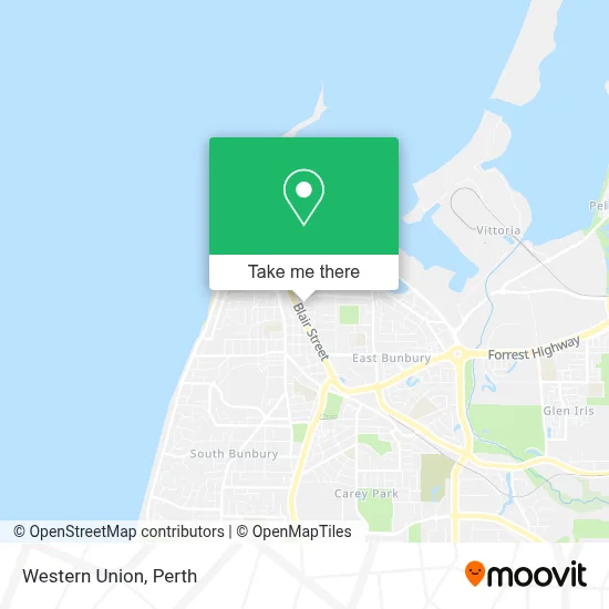 Mapa Western Union