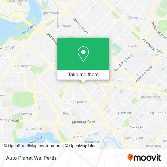 Mapa Auto Planet Wa