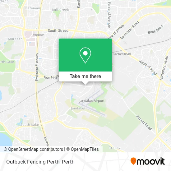 Outback Fencing Perth map