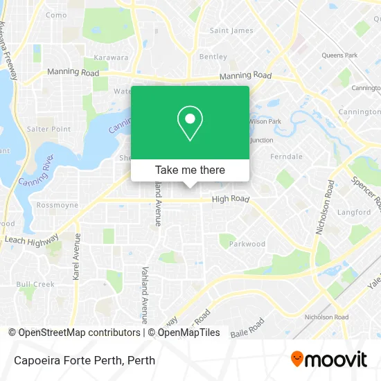 Mapa Capoeira Forte Perth