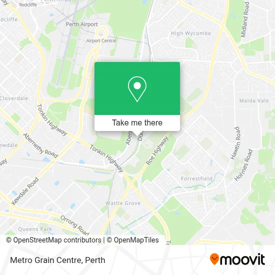 Mapa Metro Grain Centre