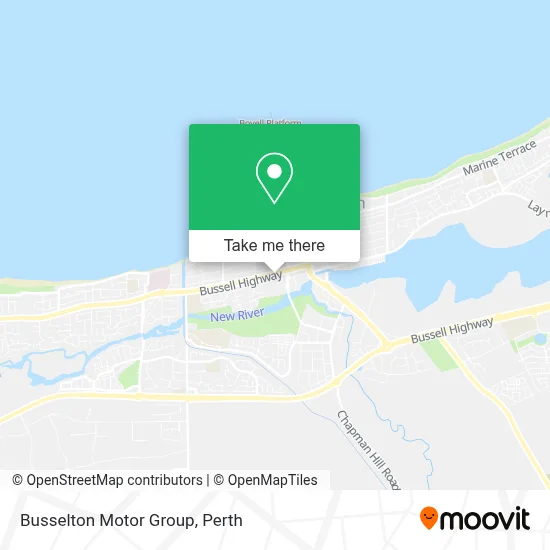 Mapa Busselton Motor Group