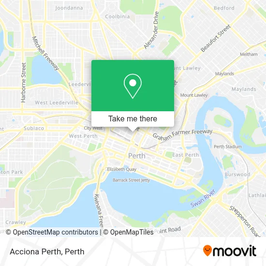 Mapa Acciona Perth