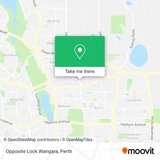 Mapa Opposite Lock Wangara