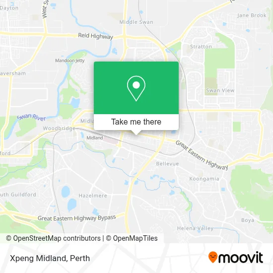 Mapa Xpeng Midland