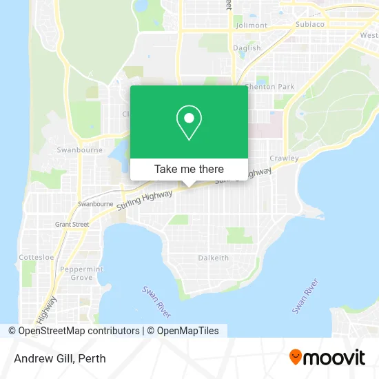 Mapa Andrew Gill