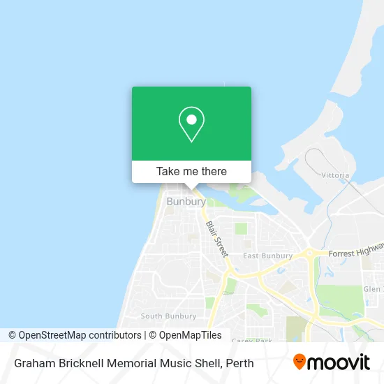 Mapa Graham Bricknell Memorial Music Shell