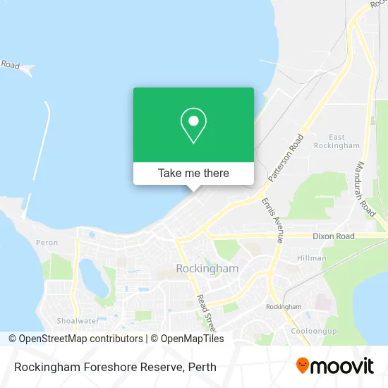 Mapa Rockingham Foreshore Reserve