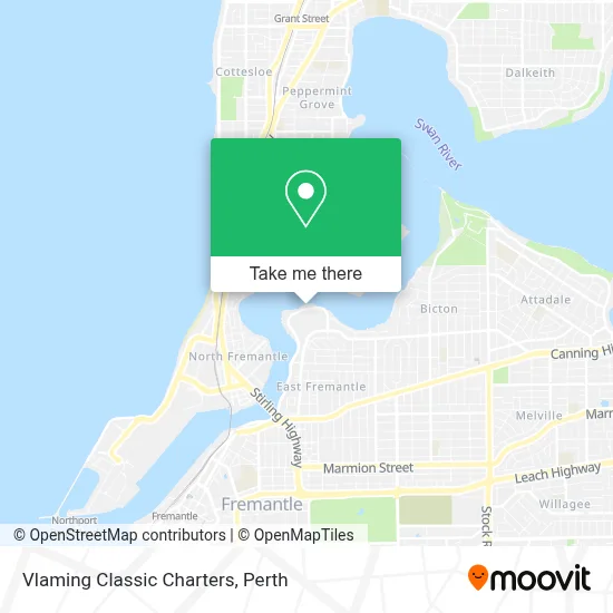 Mapa Vlaming Classic Charters