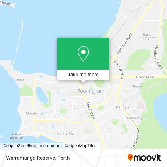 Mapa Warramunga Reserve
