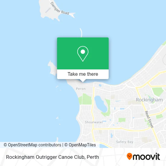 Mapa Rockingham Outrigger Canoe Club