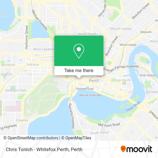 Mapa Chris Tonich - Whitefox.Perth