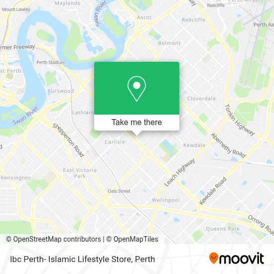 Mapa Ibc Perth- Islamic Lifestyle Store