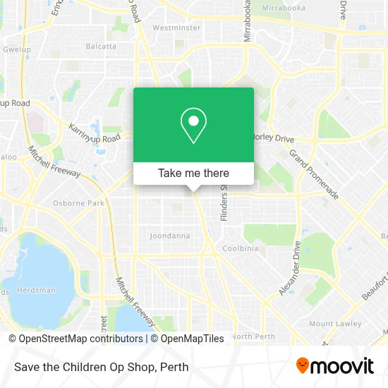 Mapa Save the Children Op Shop