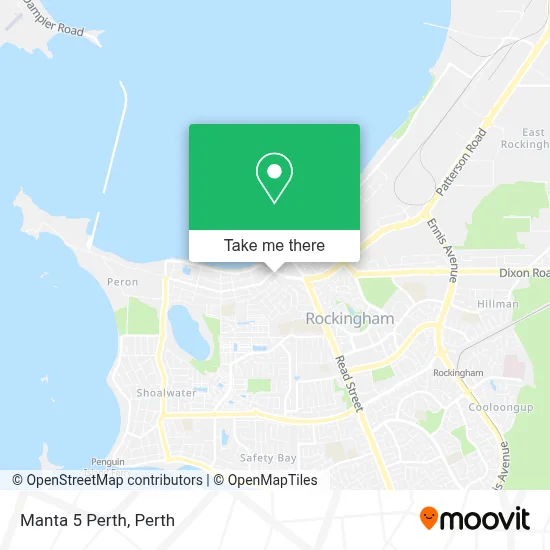 Mapa Manta 5 Perth