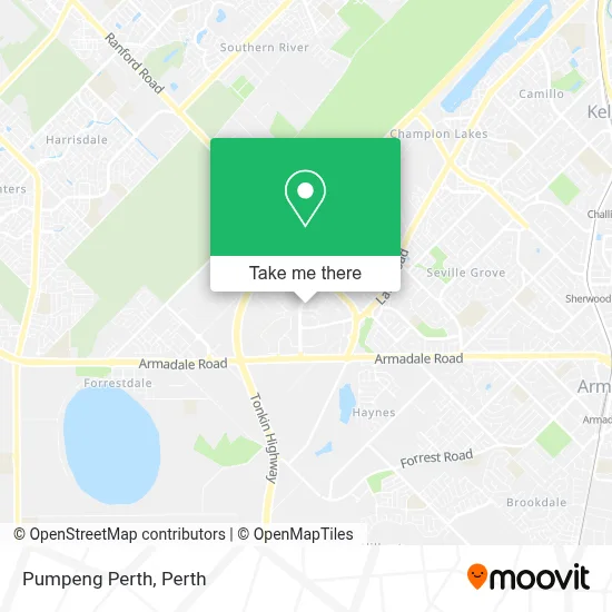 Pumpeng Perth map