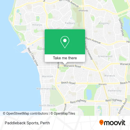 Mapa Paddleback Sports