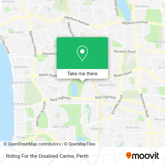 Mapa Riding For the Disabled Carine