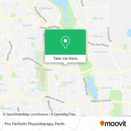 Mapa Pro Perform Physiotherapy