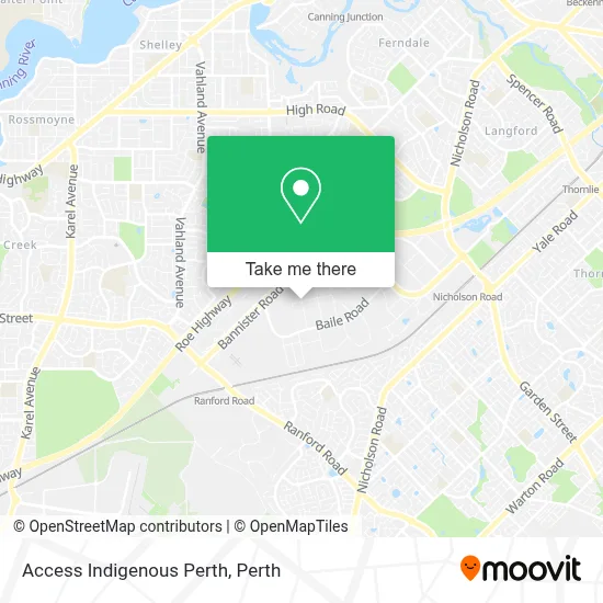 Mapa Access Indigenous Perth