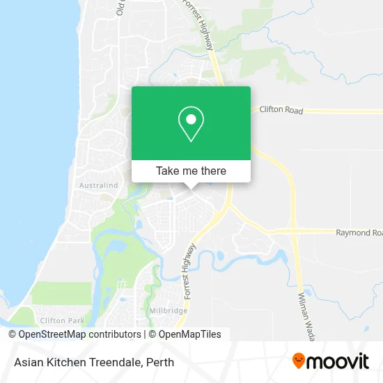 Asian Kitchen Treendale map