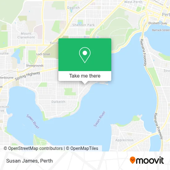 Mapa Susan James