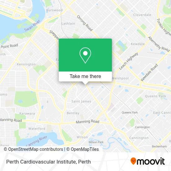 Mapa Perth Cardiovascular Institute