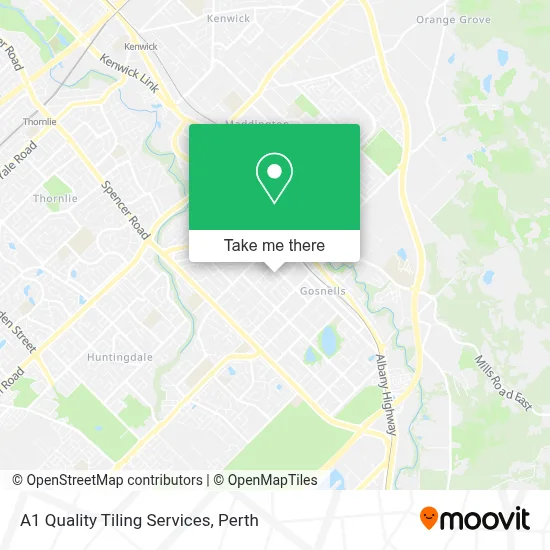 Mapa A1 Quality Tiling Services