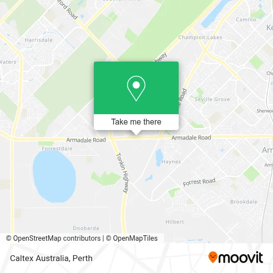 Mapa Caltex Australia