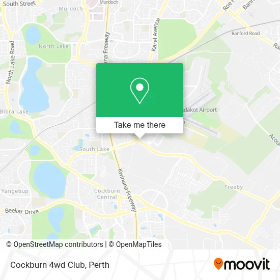 Mapa Cockburn 4wd Club