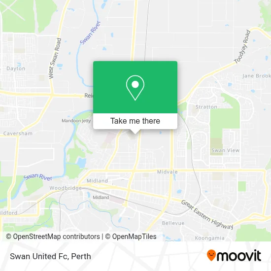Mapa Swan United Fc