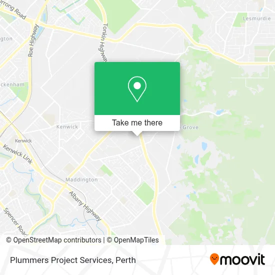 Mapa Plummers Project Services