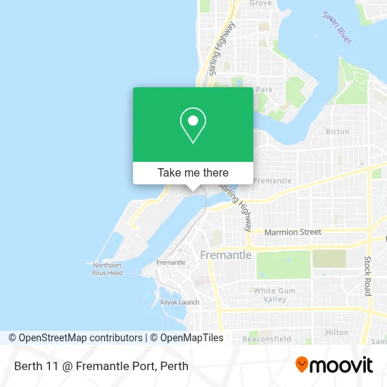 Berth 11 @ Fremantle Port map