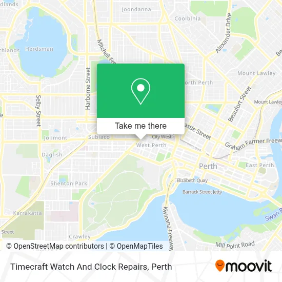 Mapa Timecraft Watch And Clock Repairs