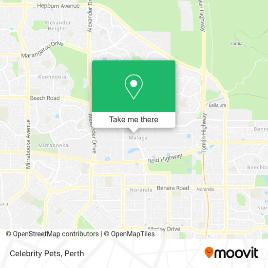 Mapa Celebrity Pets