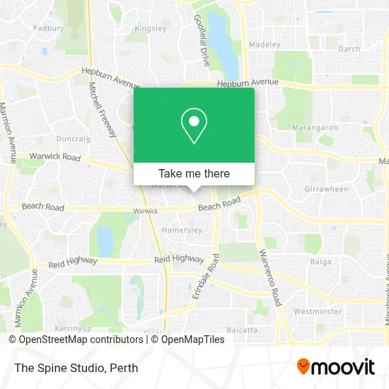 Mapa The Spine Studio