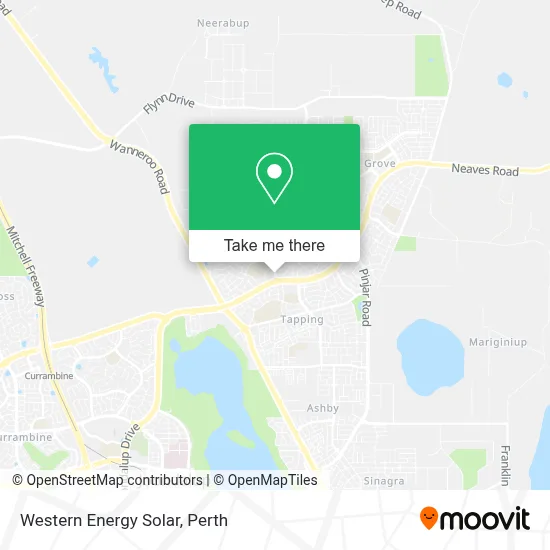 Mapa Western Energy Solar