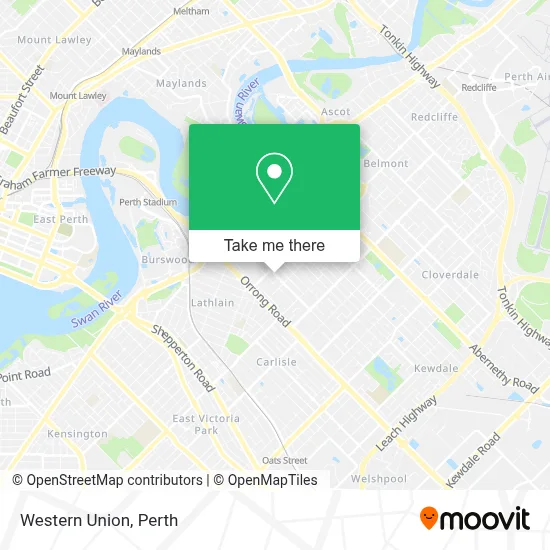 Mapa Western Union
