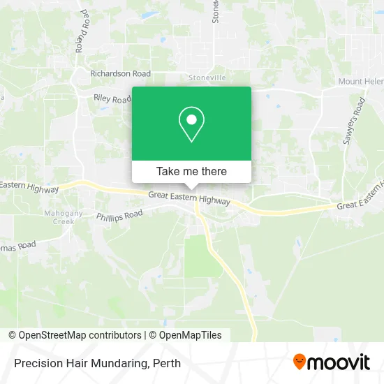 Mapa Precision Hair Mundaring