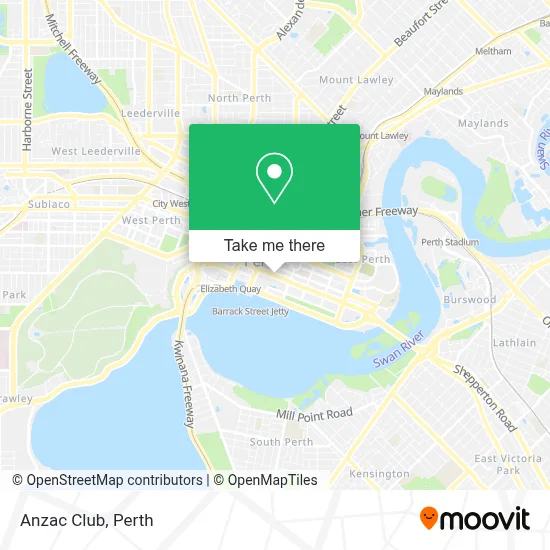 Mapa Anzac Club