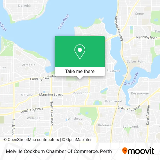Mapa Melville Cockburn Chamber Of Commerce
