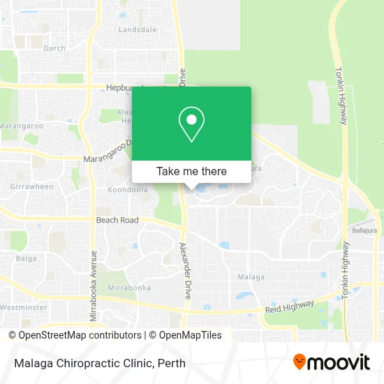 Mapa Malaga Chiropractic Clinic