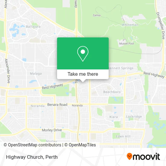 Mapa Highway Church