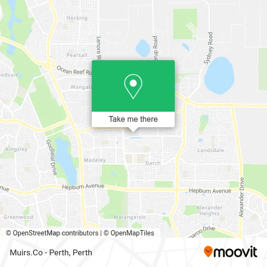 Mapa Muirs.Co - Perth
