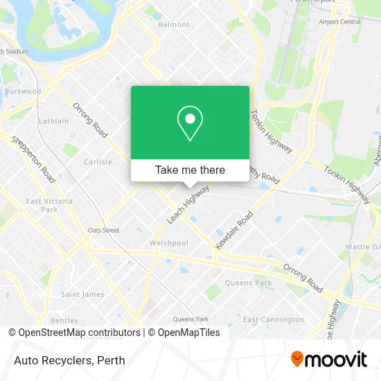 Mapa Auto Recyclers