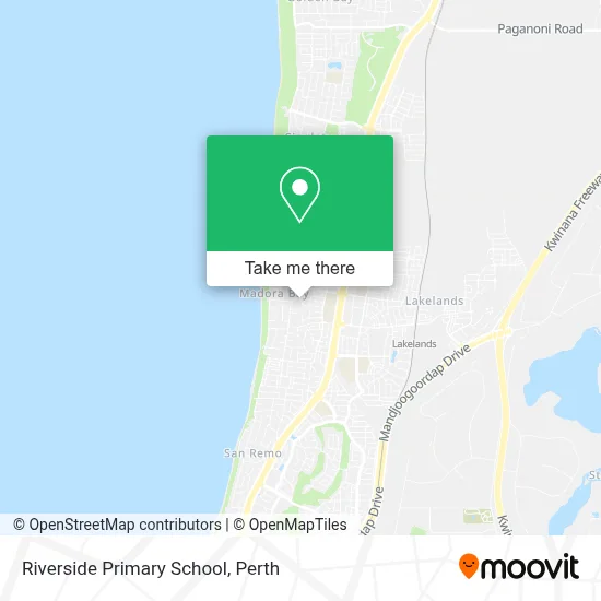 Mapa Riverside Primary School